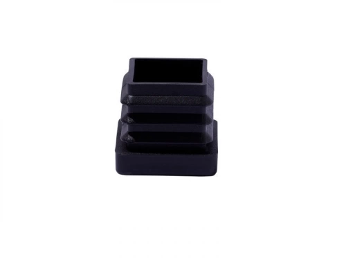 Lot de 4 embouts plastique STANDERS noir 25x25mm