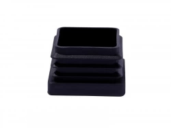 Lot de 4 embouts plastique STANDERS noir 40x40mm