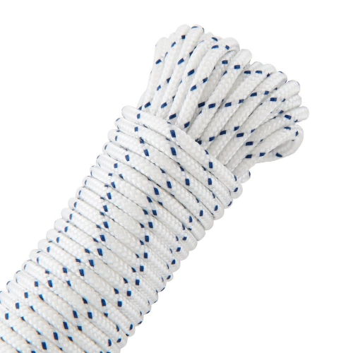Corde polypropylène torsadée blanche diamètre 3mm x 20m, STANDERS