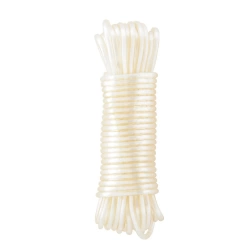 Corde à linge blanche diamètre 4mm longueur 10m , STANDERS