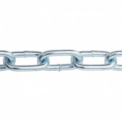 Chaîne acier STANDERS, Diam.4 x l.17 mm, vente au mètre