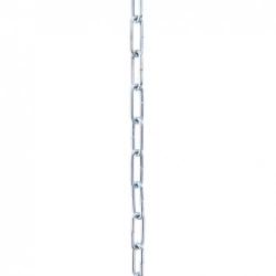 Chaîne acier STANDERS, Diam.4 x l.16 mm, vente au mètre