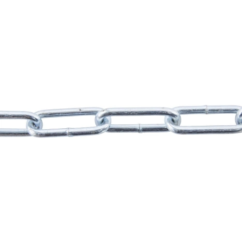 Chaine acier zingué maille longue diamètre 4mm longueur 2.5m 100kg, STANDERS