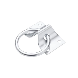 Platine avec anneau acier zingué diamètre 7mm 45x70mm, STANDERS