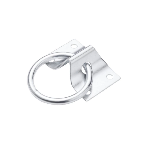 Platine avec anneau acier zingué diamètre 7mm 45x70mm, STANDERS