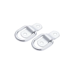 Platine avec anneau acier zingué diamètre 6.4mm 20x54mm lot de 2