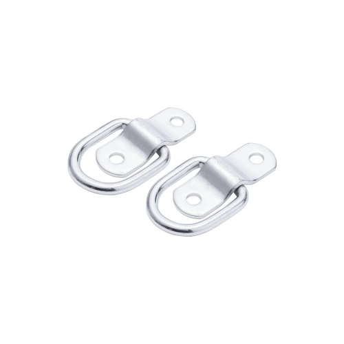 Platine avec anneau acier zingué diamètre 6.4mm 20x54mm lot de 2