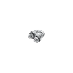 Serre-câble étrier acier zingué pour câble 5mm, STANDERS lot de 2