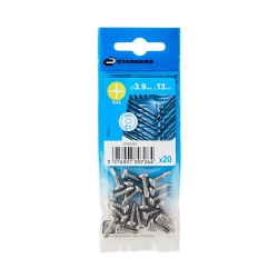 Vis tole tete ronde ph 3,9x13 inox C1 STANDERS sachet 25 pieces