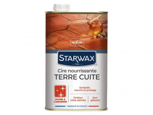 Cire nourissante patine à l'ancienne tomette STARWAX 1 l