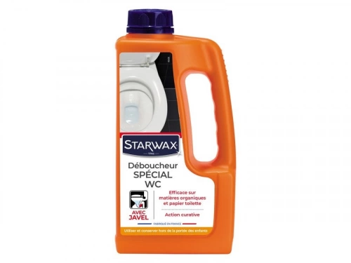 Déboucheur avec javel wc et canalisation STARWAX 1l