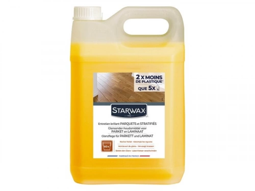 Entretien brillant pour parquets et sols stratifiés, STARWAX, 5 litres