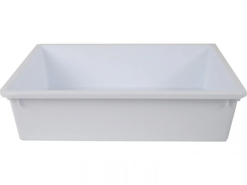 Bac alimentaire 5L polypropylène blanc 35x25xH. 10 cm