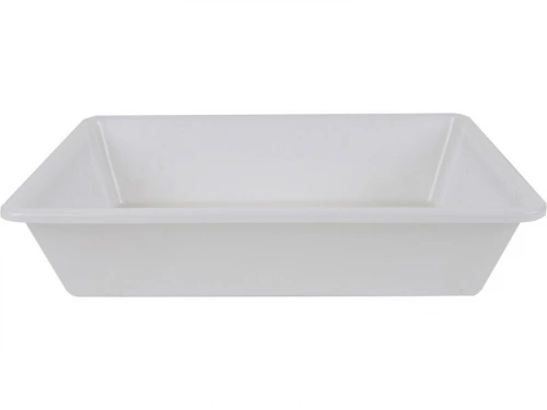 Bac alimentaire 10L polypropylène blanc 40x30xh10 cm