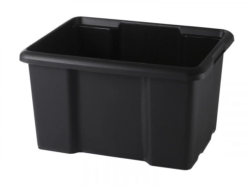 Bac de rangement empilable superposable, SUNDIS, 45 L noir