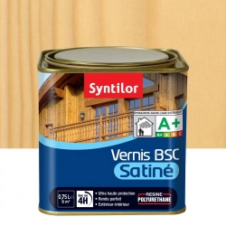 Vernis bois extérieur SYNTILOR Bsc incolore satiné 0.75 l