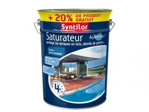 Saturateur Ultra protect SYNTILOR, teck, mat 5L+20% gratuit