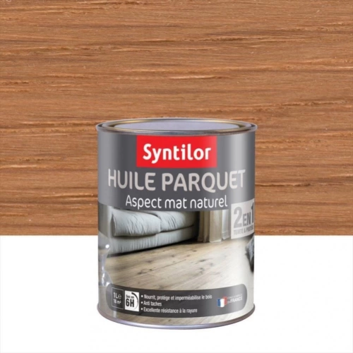Huile parquet 2 en 1 SYNTILOR naturelle mat 1 l