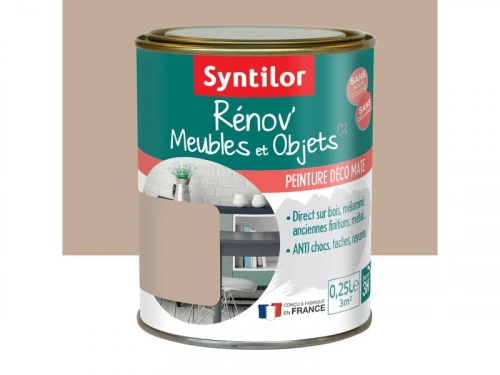 Peinture meuble et boiserie Rénov SYNTILOR caramel mat 250 ml