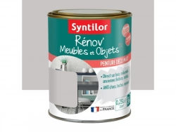 Peinture meuble et boiserie Rénov' SYNTILOR gris pierre mat 250 ml