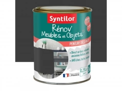 Peinture meuble et boiserie Rénov' SYNTILOR noir mat 250 ml