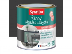 Peinture meuble et boiserie Rénov' SYNTILOR noir mat 0.5 l