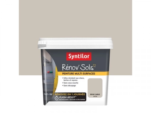 Peinture, carrelage et bois Renov sol SYNTILOR, blanc satiné, 0.75L