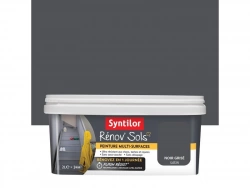 Peinture, carrelage et bois Renov soL SYNTILOR, noir grisé satiné, 2L
