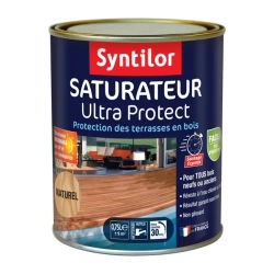 Saturateur Ultra protect naturel mat pour bois, 0.75 l