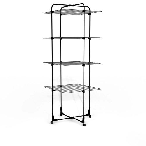 Etendoir a linge sur pieds45 m noir