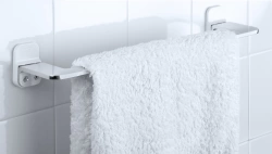 Porte-serviettes aluminium 1 barre fixe flat