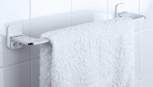 Porte-serviettes aluminium 1 barre fixe flat