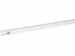 Moulure en pvc, H.1.5 X P.1.5 cm blanc