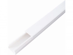 Moulure en pvc, H.4 X P.2.5 cm blanc