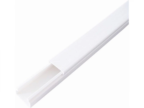 Moulure en pvc, H.4 X P.2.5 cm blanc