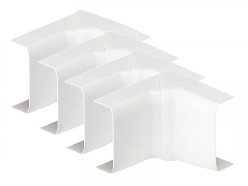 Lot De 4 Angles Intérieurs Blanc Pour Moulure, H. 3.2 X P.1.1 Cm