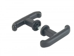 Poignée double pour serrure de porte carrée 7 mm