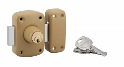 Verrou corvette cylindre, 45 mm, bronze