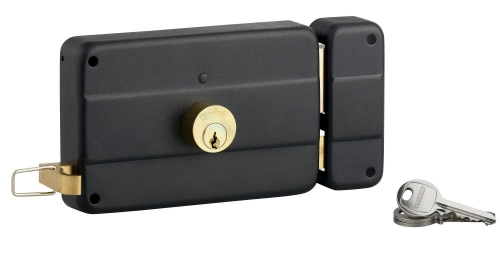 Serrure en applique THIRARD 140 x 72mm, à tirage, horizontal, ouverture à droite