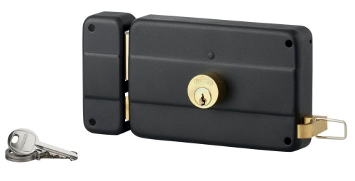 Serrure en applique THIRARD 140 x 72mm, à tirage, horizontal, ouverture à gauche