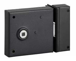 Serrure applique bec de cane THIRARD, 85x76mm, à poignée, horizontal, réversible