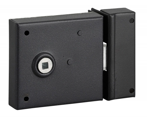 Serrure applique bec de cane THIRARD, 85x76mm, à poignée, horizontal, réversible