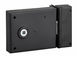 Serrure applique bec de cane THIRARD, 95x76mm, à poignée, horizontal, réversible