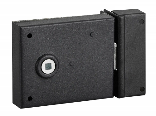 Serrure applique bec de cane THIRARD, 95x76mm, à poignée, horizontal, réversible