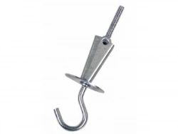 Piton extensible en acier, TIBELEC, gris
