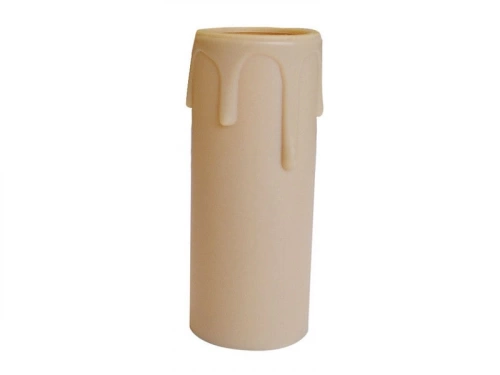 Bougie E14 Tibelec, Plastique, Beige