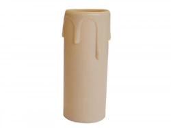 Bougie E14 Tibelec, Plastique, Beige