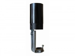 Support E14 Tibelec, Plastique, Noir 60 W