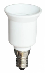 TRANSFORMATEUR DE DOUILLE E14 EN E27 TIBELEC, blanc 60 W
