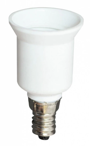 TRANSFORMATEUR DE DOUILLE E14 EN E27 TIBELEC, blanc 60 W